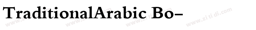 TraditionalArabic Bo字体转换